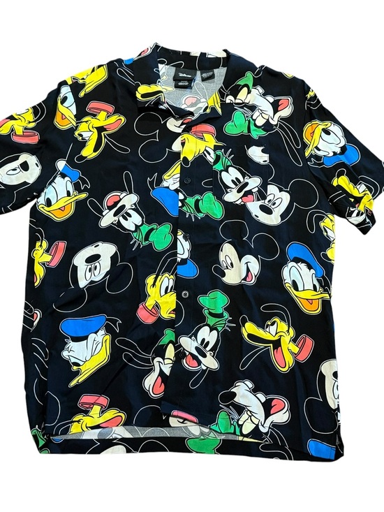 Disney Other - Disney Black Short Sleeve Character Print Shirt with Colorful Faces men’s Large